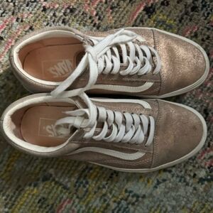 Platform glitter old skool vans shoes